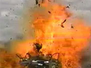 image of exploding car