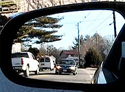 image of car following 