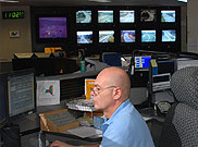 image of employee working at a Traffic Managment Center